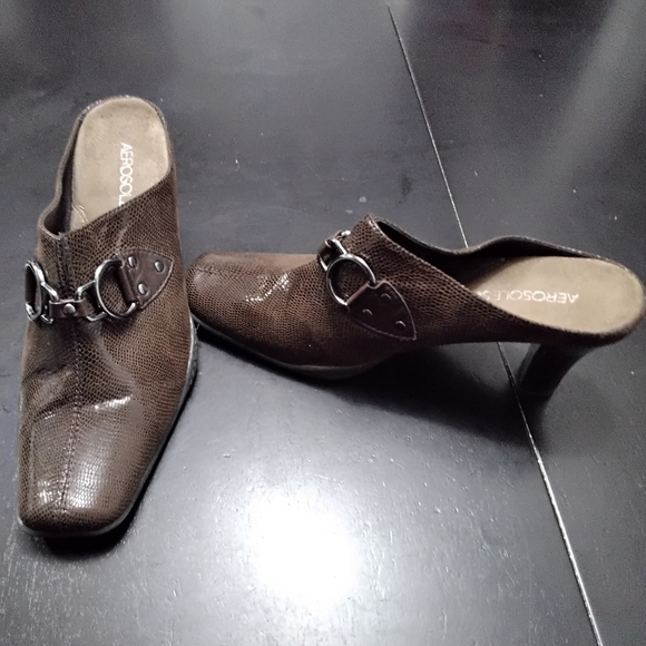 Aerosoles Cinch Worm Women's Leather Clogs   Size 9.5B - Picture 1 of 7